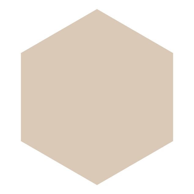 Hexagon Mustertapete selbstklebend - Macchiato