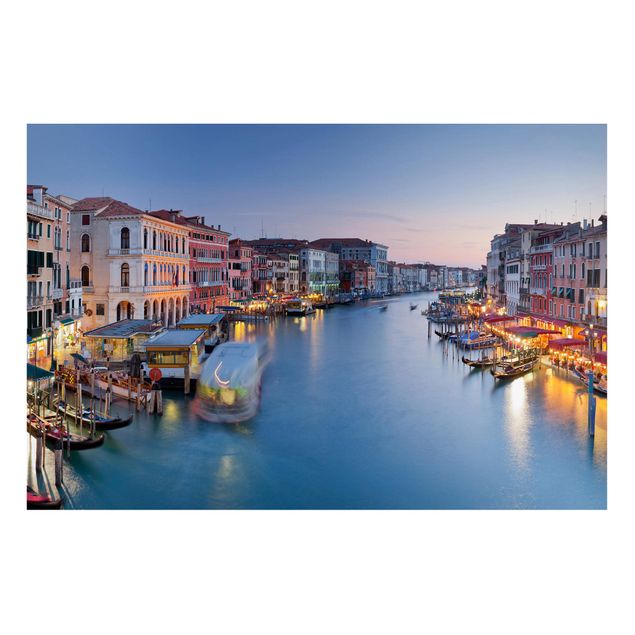 Magnettafel - Abendstimmung auf Canal Grande in Venedig - Memoboard Querformat