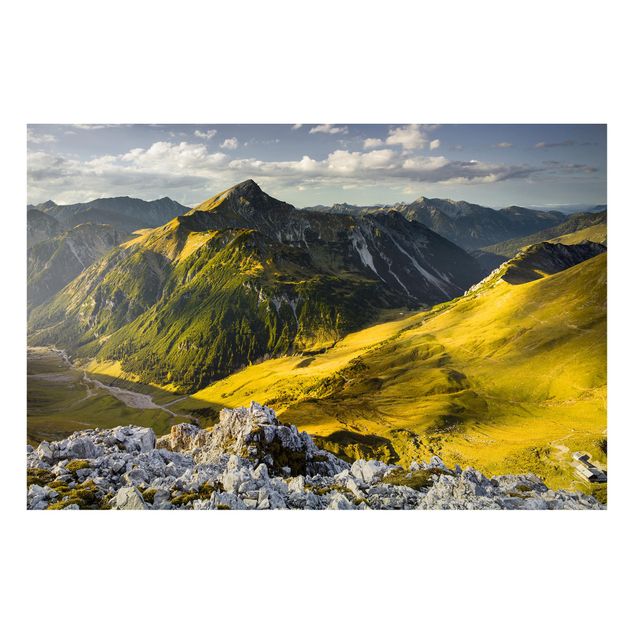 Rainer Mirau Berge und Tal der Lechtaler Alpen in Tirol