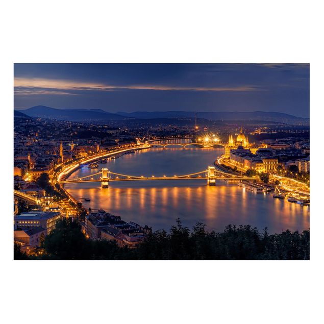 Magnettafeln Syklines Blick über Budapest