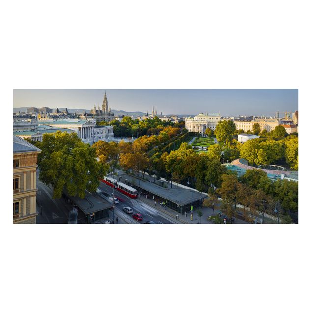 Magnettafeln Syklines Blick über Wien