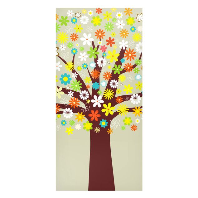 Magnettafel mit Motiv Blumenbaum
