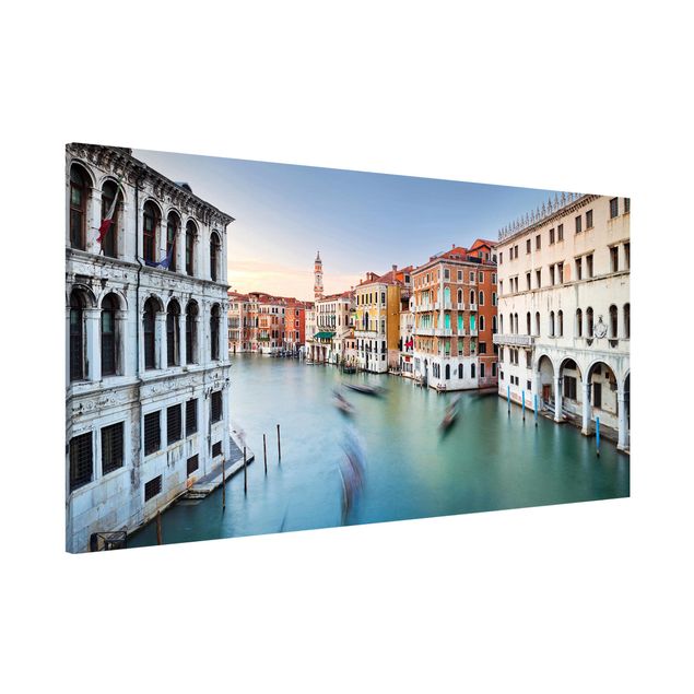 Magnettafeln Syklines Canale Grande Blick von der Rialtobrücke Venedig