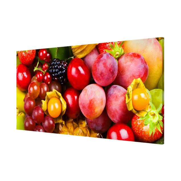 Magnettafel - Colourful Exotic Fruits - Memoboard Panorama Quer