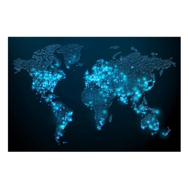 schöne Bilder Connected World Weltkarte