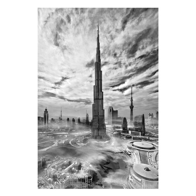 Magnettafel - Dubai Super Skyline - Memoboard Hochformat 3:2