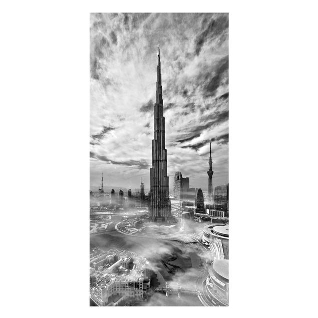Magnettafel - Dubai Super Skyline - Memoboard Panorama Hochformat 2:1
