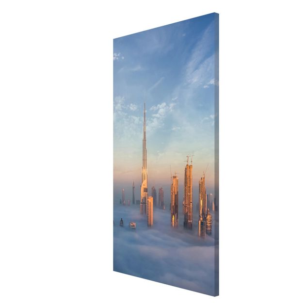 Magnettafel Design Dubai über den Wolken