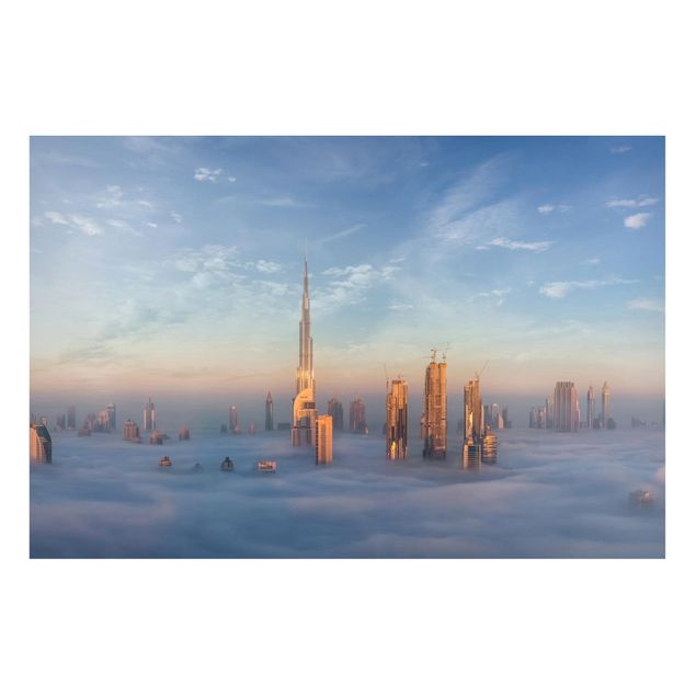 Magnettafel - Dubai über den Wolken - Memoboard Querformat 2:3