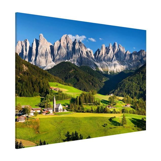 Magnettafeln Natur Geislerspitzen in Südtirol