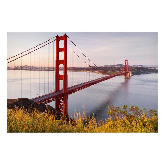 Magnettafel - Golden Gate Bridge in San Francisco - Memoboard Querformat