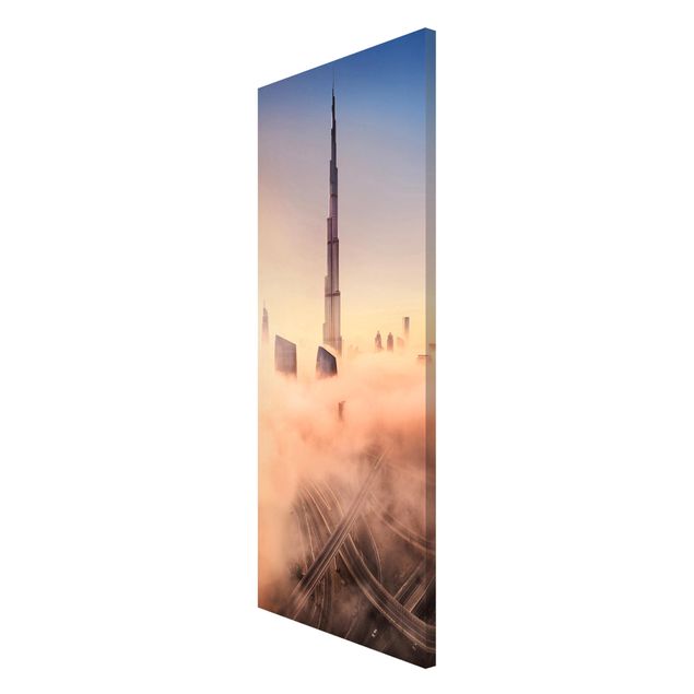 Magnettafel Design Himmlische Skyline von Dubai