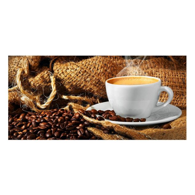 Magnettafel Motiv Kaffee am Morgen