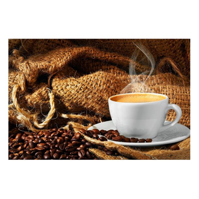 Magnettafel - Kaffee am Morgen - Memoboard Querformat