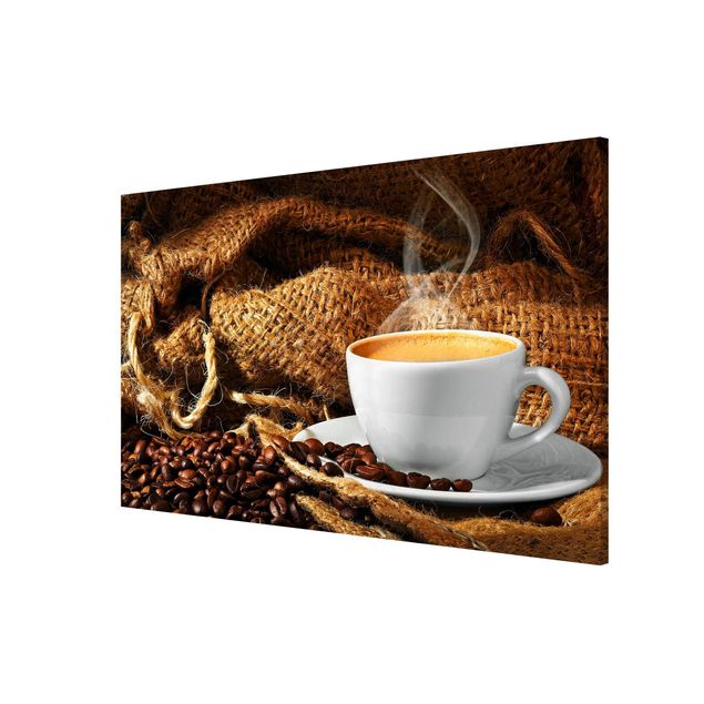 Magnettafel - Kaffee am Morgen - Memoboard Querformat