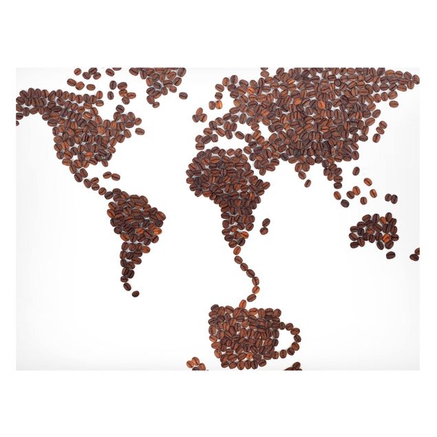 Wandbilder Kaffee um die Welt
