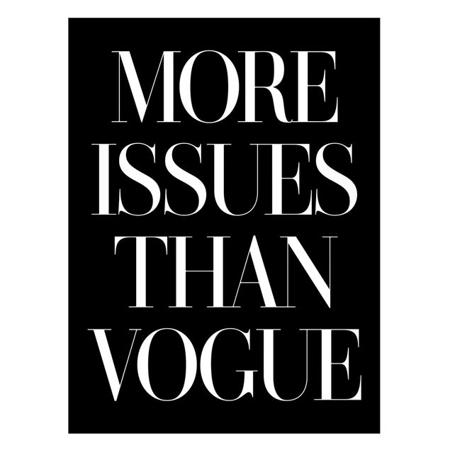 Magnettafel - More issues than Vogue - Memoboard Hochformat