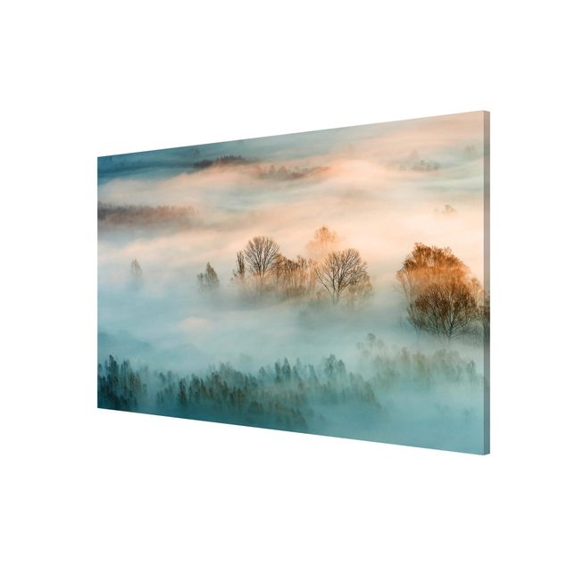 Magnettafel Motiv Nebel bei Sonnenaufgang