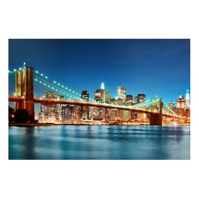 Wandbilder Nighttime Manhattan Bridge