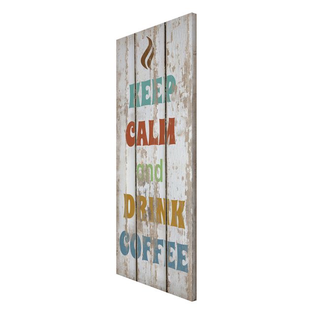 Magnettafel - No.RS184 Drink Coffee - Memoboard Panorama Hoch