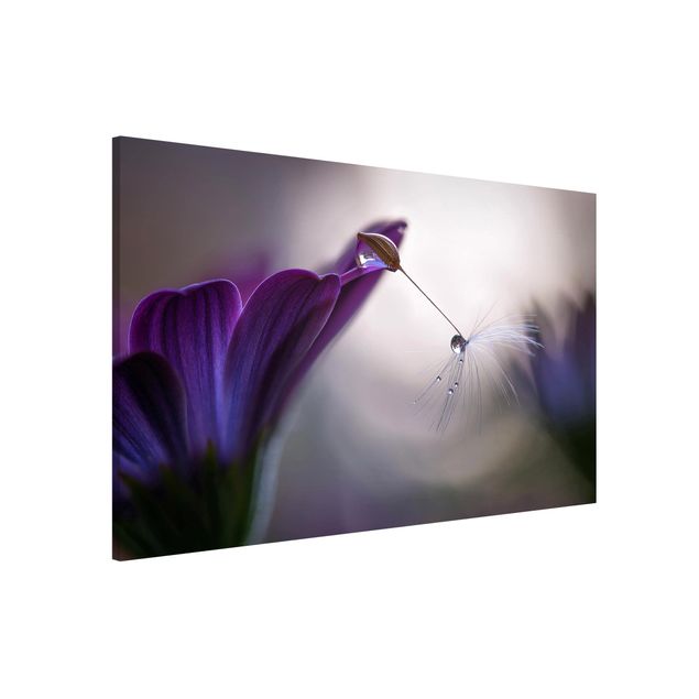 Magnettafel Blume Purple Rain