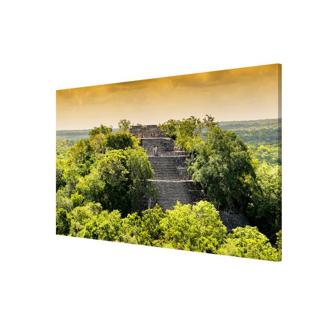 Magnettafel mit Motiv Pyramide von Calakmul