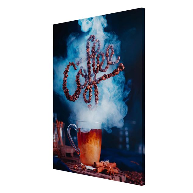 Magnettafel - Smell the coffee - Memoboard Hoch