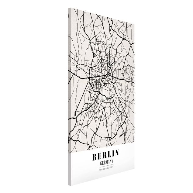 Magnettafel Weltkarte Stadtplan Berlin - Klassik