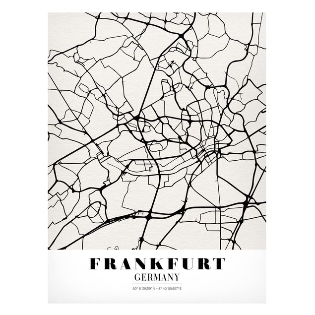 Bilder Stadtplan Frankfurt - Klassik