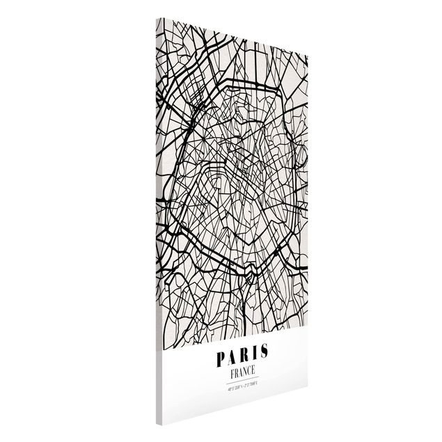Magnettafel Weltkarte Stadtplan Paris - Klassik