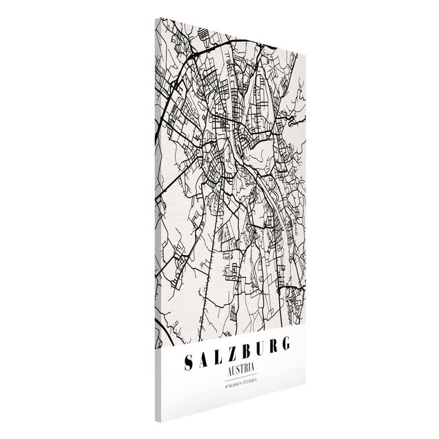 Magnettafel Weltkarte Stadtplan Salzburg - Klassik
