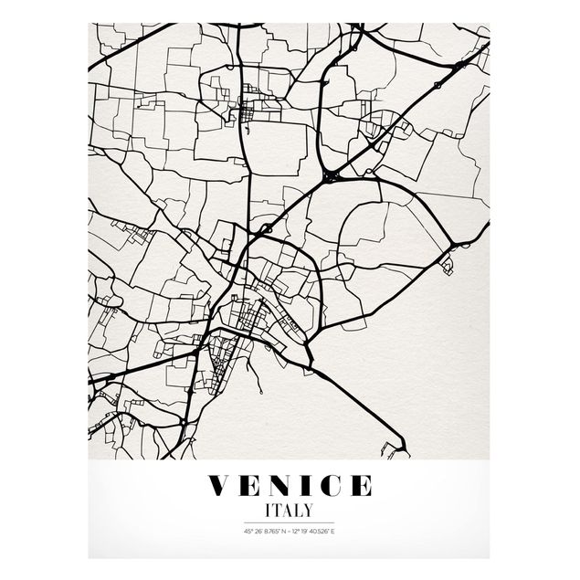 schöne Bilder Stadtplan Venice - Klassik
