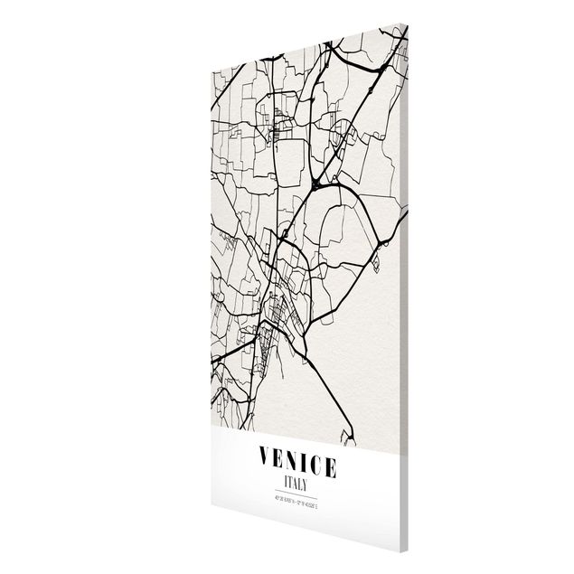Magnettafel Design Stadtplan Venice - Klassik