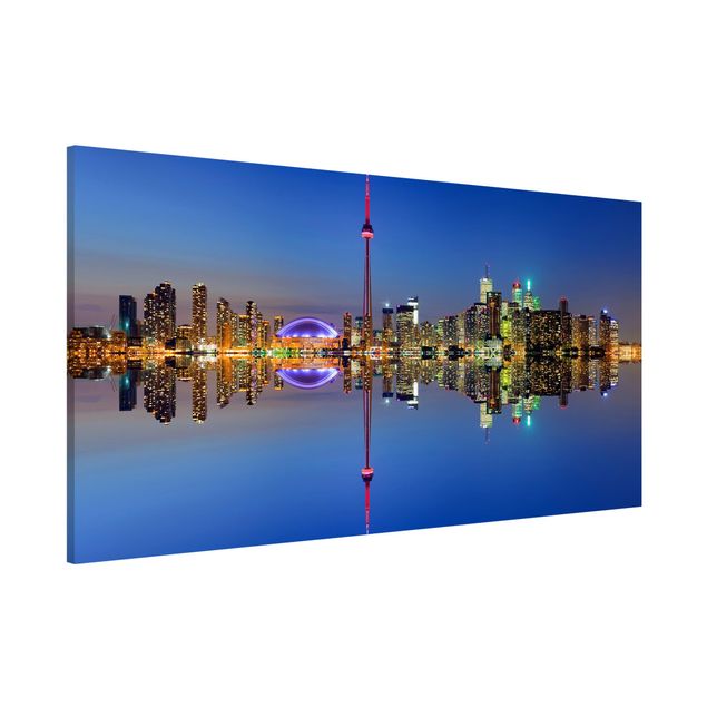 Magnettafeln Syklines Toronto City Skyline vor Lake Ontario