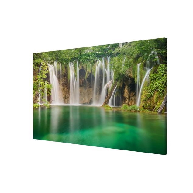 Magnettafel mit Motiv Wasserfall Plitvicer Seen