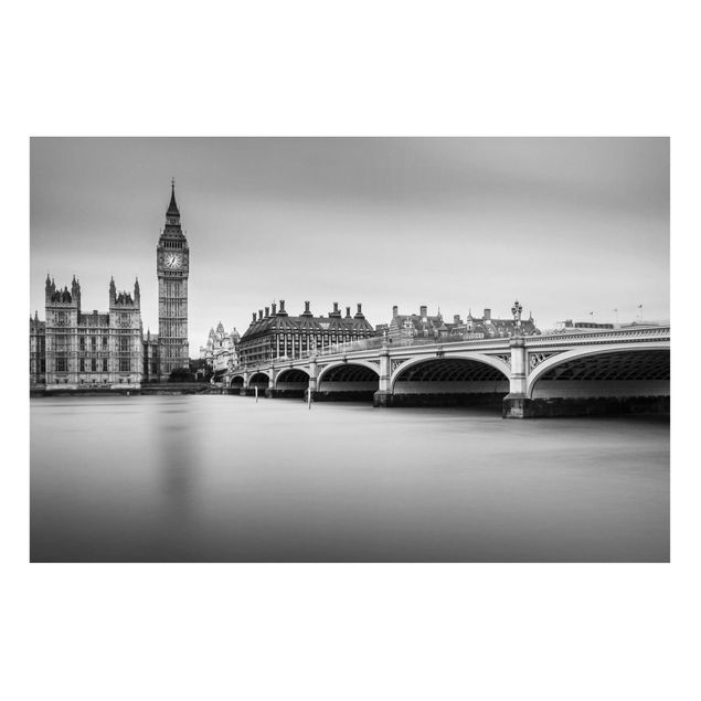 Magnettafel - Westminster Brücke und Big Ben - Memoboard Querformat 2:3