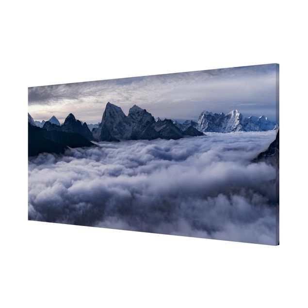 Magnettafel Motiv Wolkenmeer im Himalaya