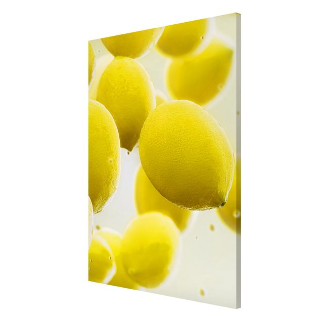 Magnettafel - Zitronen im Wasser - Memoboard Hoch
