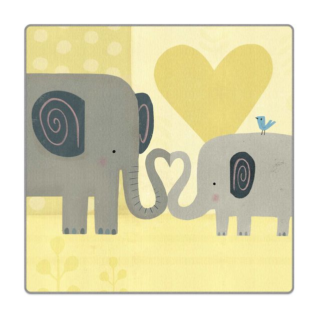 Teppich - Mama und ich - Elefanten