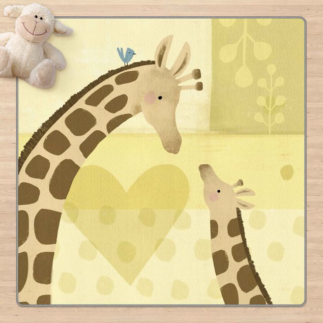 Kinderteppich Mama und ich - Giraffen