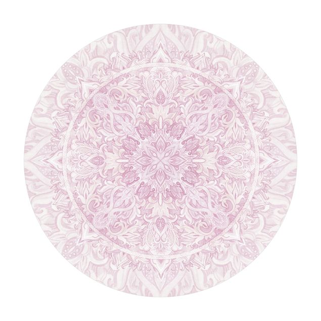 Vinyl-Matten Mandala Aquarell Ornament rosa