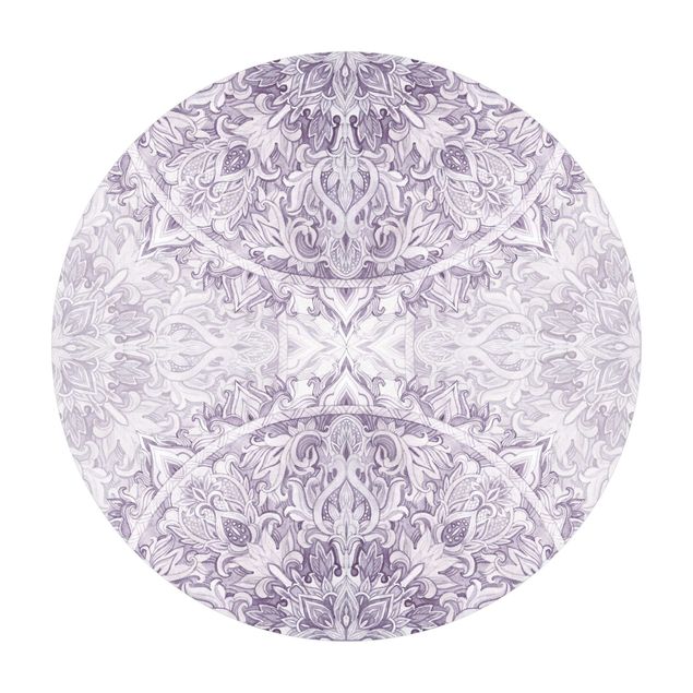 Vinyl-Bodenmatten Mandala Aquarell Ornament violett