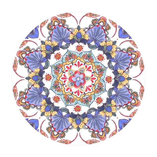 Vinyl-Bodenmatten Mandala Meditation Hartha