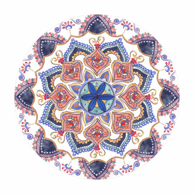 Vinyl-Teppich Mandala Meditation Mantra