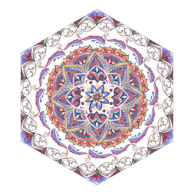 Design Tapeten Mandala Meditation Pranayama