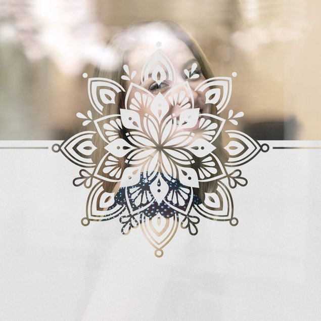 Sichtschutzfolie Mandala Ornament Bordüre