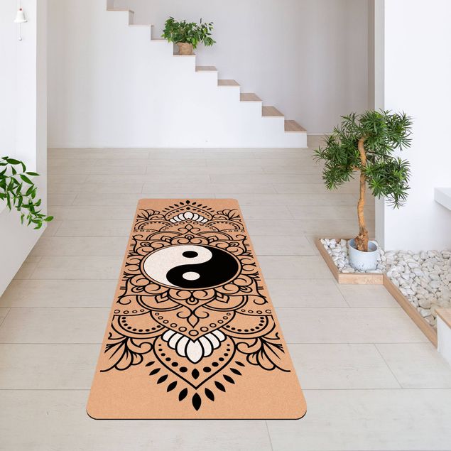 Mandala Teppich Mandala Yin und Yang
