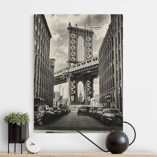 Leinwandbilder kaufen Manhattan Bridge in America