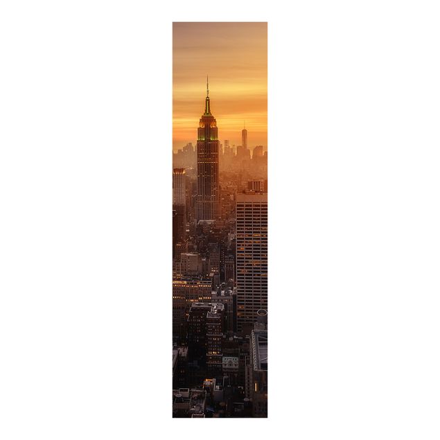 Flächenvorhang Manhattan Skyline Abendstimmung