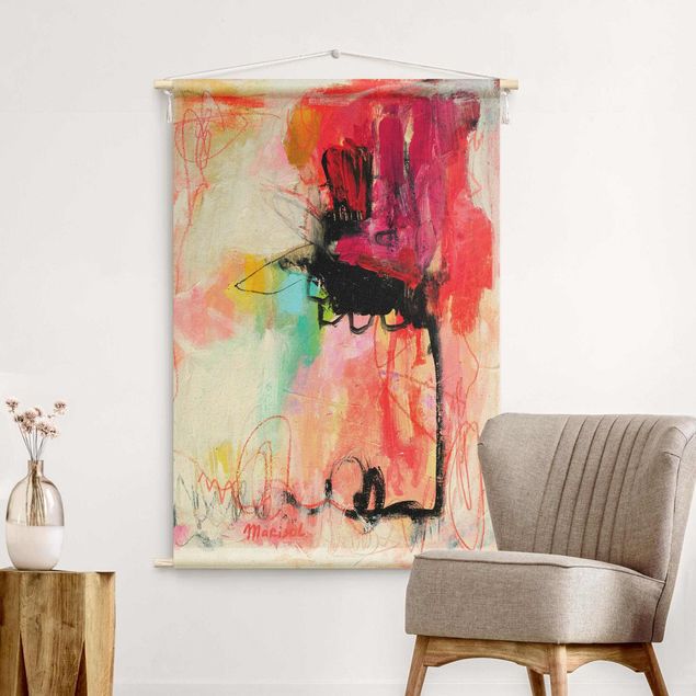 Wandbehang groß Marisol Evora - Abstrakte Farbkomposition